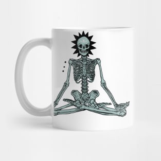 yoga skeleton Mug